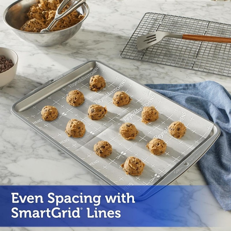 Kitchens Pre-cut Parchment Paper Cookie Baking Sheets, 22ct | 12 X 16 In, Fits gallery