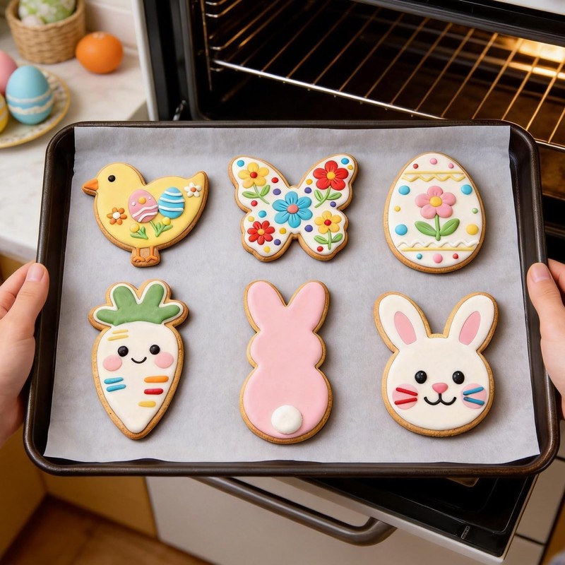 6Pcs Large Easter Cookie Cutters for Kids, gallery