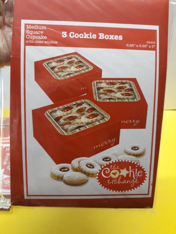 The Cookie Exchange Cookie Boxes Christmas 3 packs 11 boxes 4x9x3 and 6¼x6¼x3 c gallery