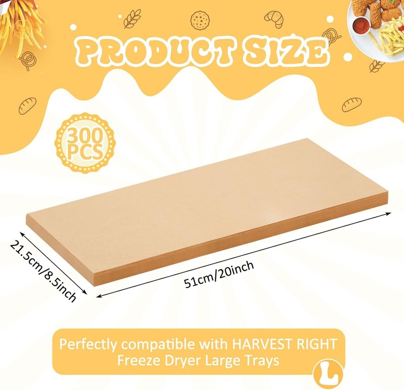 300 Pcs Freeze Dryer Tray Mats patible with Harvest Right, gallery