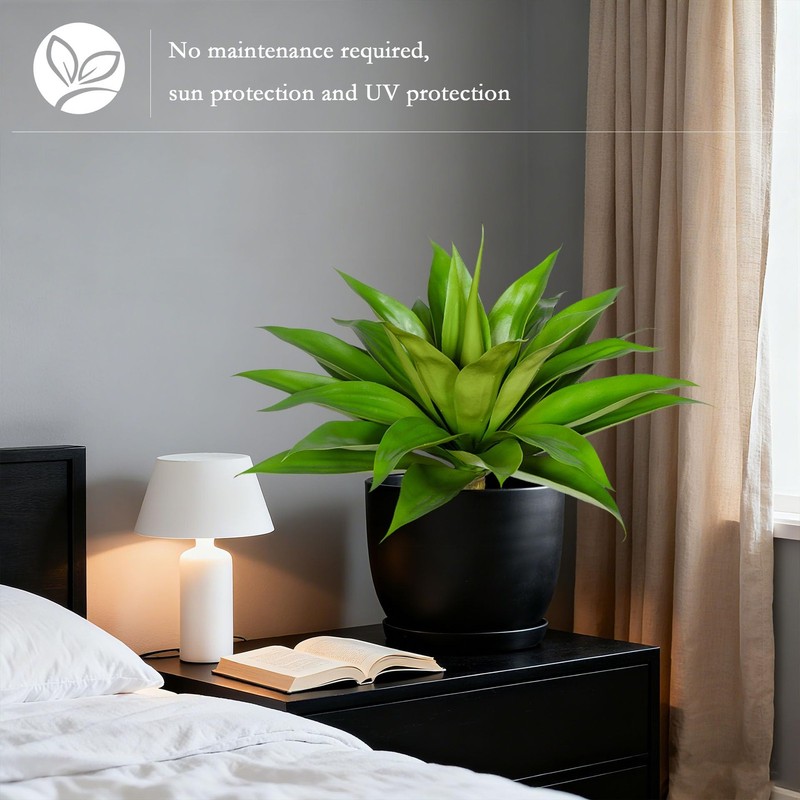 Enalgre Artificial Agave Plant 25.6 Fake Agave Plant Artificial Plants Outdoor gallery