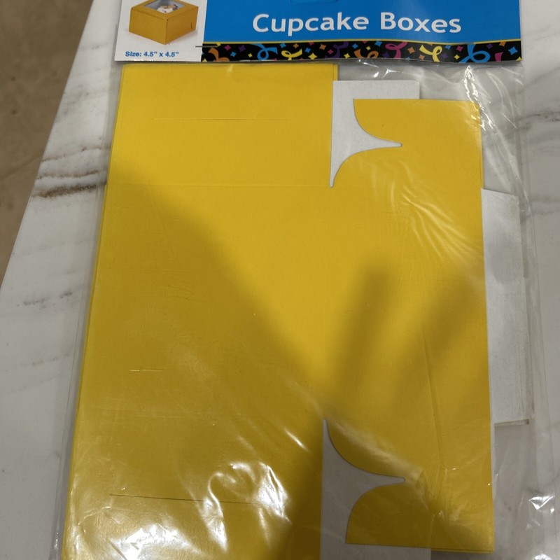 18 Total -6 Each-Yellow, Purple, Black Cupcake Boxes Window & Insert - 4.5 X 4.5 gallery