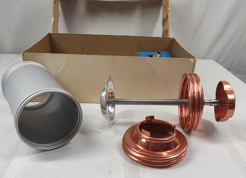 Mirro Aluminum Cooky Pastry Press Cookie Complete 358-AM 12 Disc 3 Tips Copper gallery