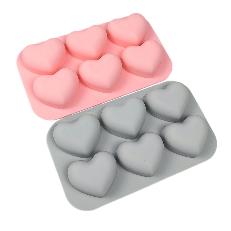 1Pc 6-Cavity Silicone Cake Molds 3D Love Peach Shape Mold DIY Baking Tool gallery