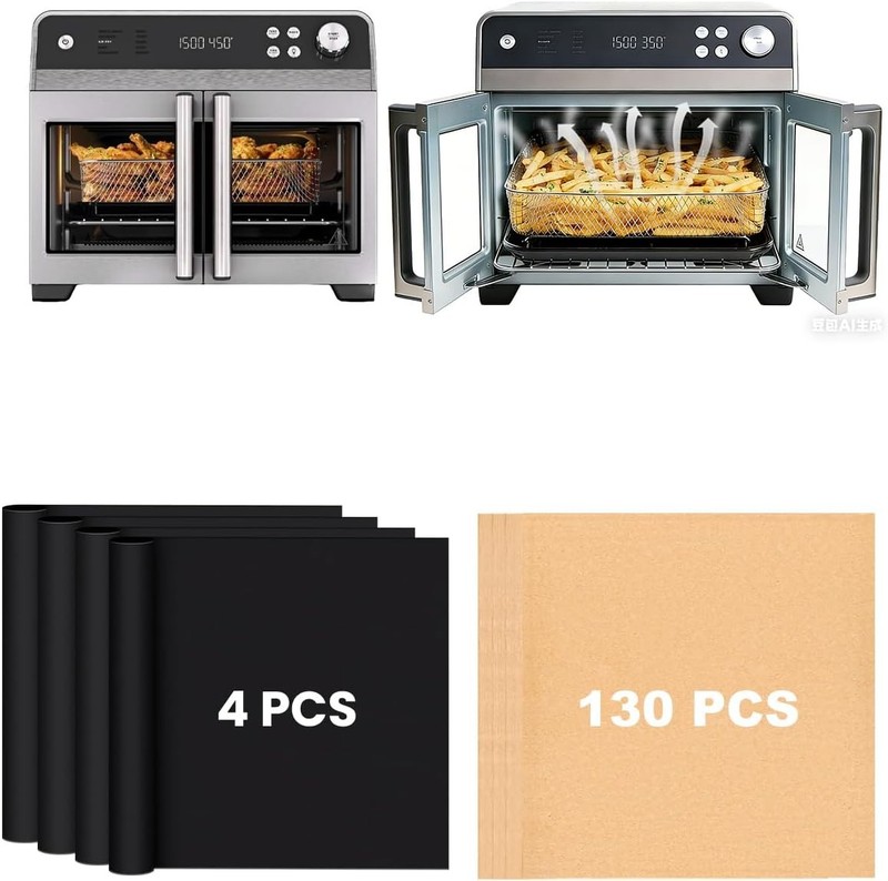 134PCS Air Fryer Liners patible with French Door Premier Air