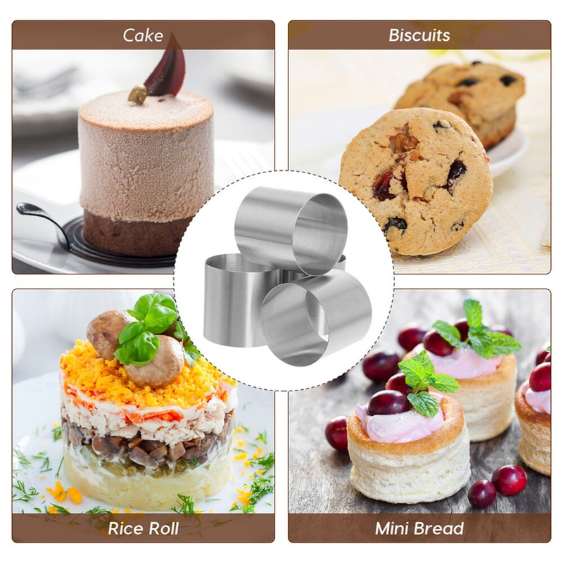 12 Pcs Rings Round Cake Mold Molds for DIY Baking Sturdy Travel gallery