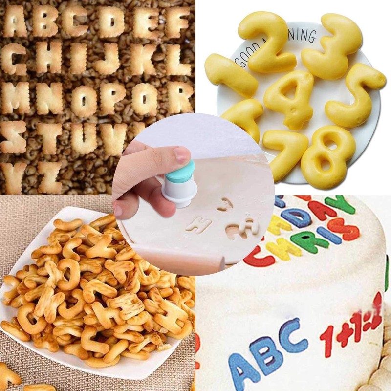 Alphabet Letter Numbers Cake Mould Set, 36 Pieces Fondant Cake Sugar Craft Co... gallery