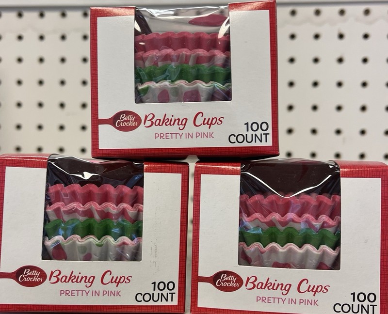 Betty Crocker Cupcake Liners - Pretty In Pink - 300 Count 3 pack