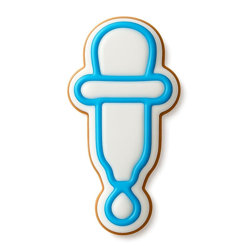 Medicine Dropper Cookie Cutter & Stamp, Fondant & Clay - 4x1.9 gallery