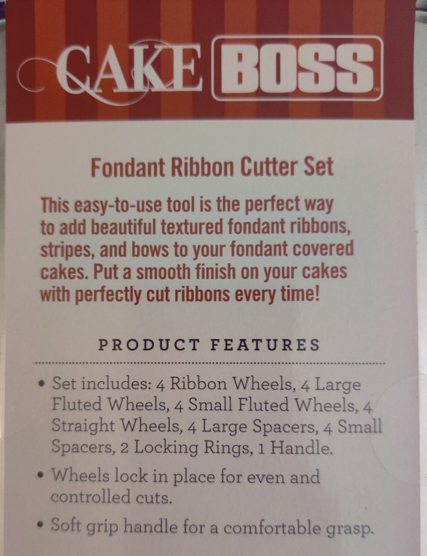 CAKE BOSS Fondant Ribbon Cutter Set And Fondant Smoother gallery