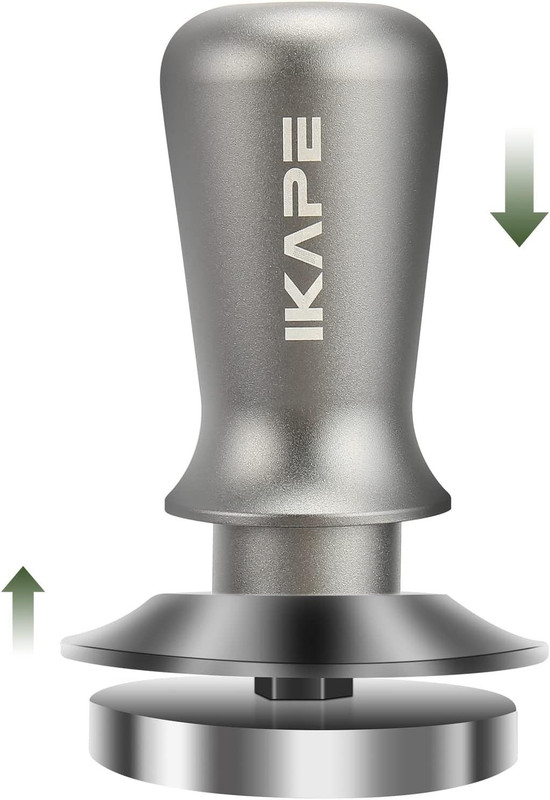 IKAPE 53mm Espresso Tamper, Premium Barista Coffee Tamper with 53MM, Silver