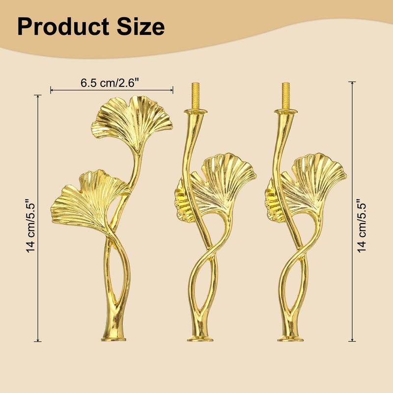 3 Set 3 Tier Cake Tray Holder with Gold Metal Handle gallery