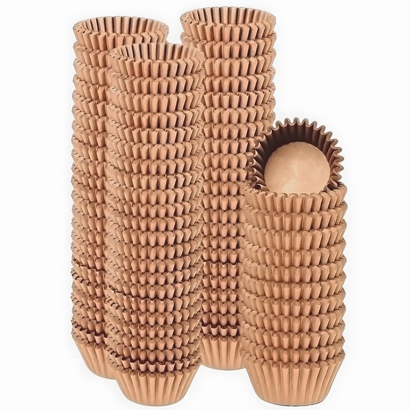1000 Count Mini Cupcake Liners Natural Muffin Liners Food Grade Baking Cups P…