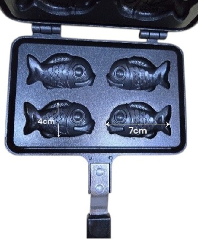 Korean Bungeoppang Pan Baking Pan Street Food Fish Shaped Waffle Maker gallery