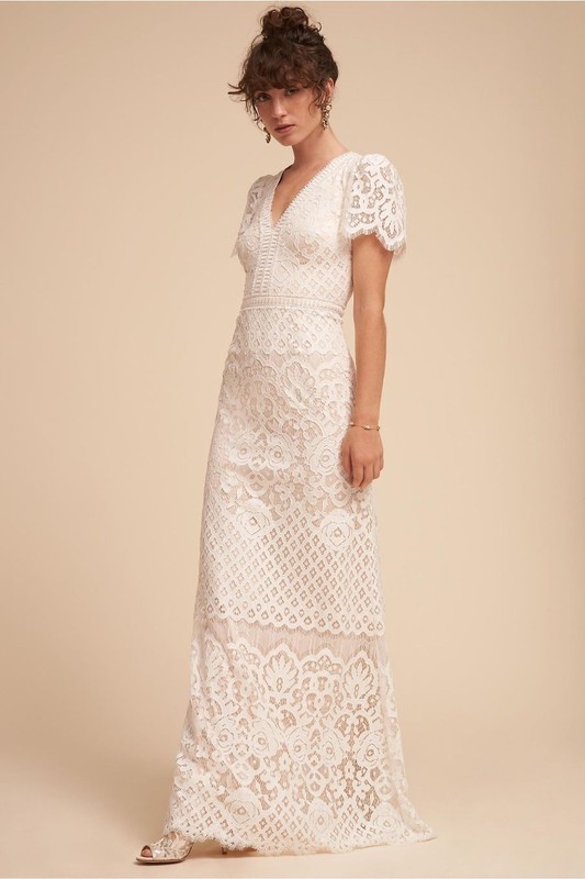 Tadashi Shoji Minuet Wedding Gown-12-$650 MSRP