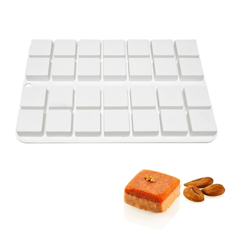 Chocolate Silicone Mold Square Oval Baking Mold Dessert Cheesecake Mold gallery