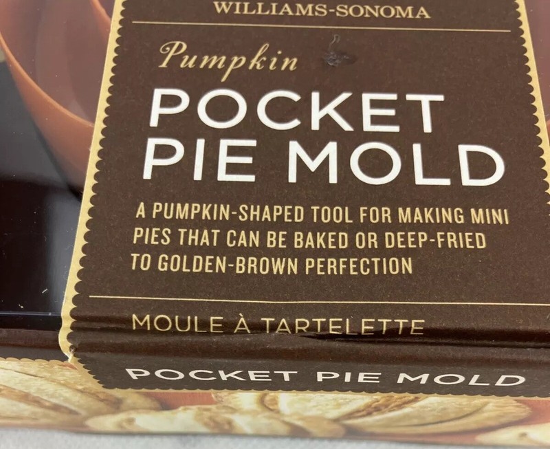 Williams Sonoma Pumpkin Pocket Pie Mold Dessert Hand Pie Mold Fall Thanksgiving gallery
