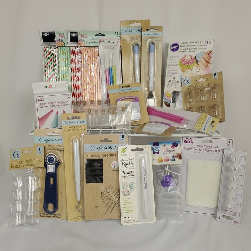 Cake Decorating & Crafting Supplies Variety Lot of 23 Dollar Tree