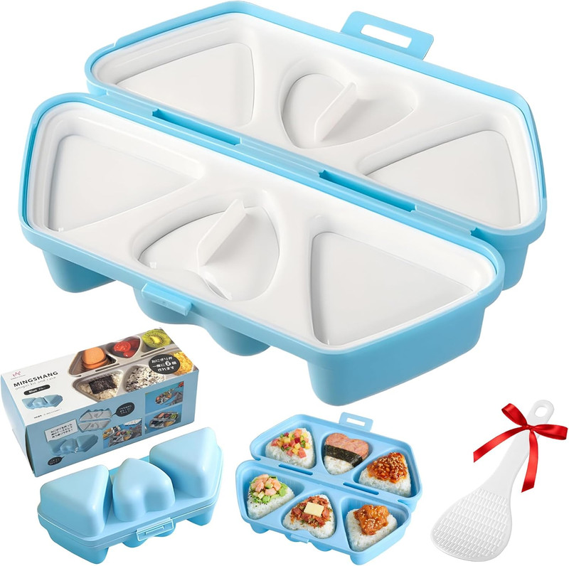 6 in 1 Onigiri Mold,Heart-Shaped Onigiri Mold,Make 6 Rice Balls Quickly at Once, gallery