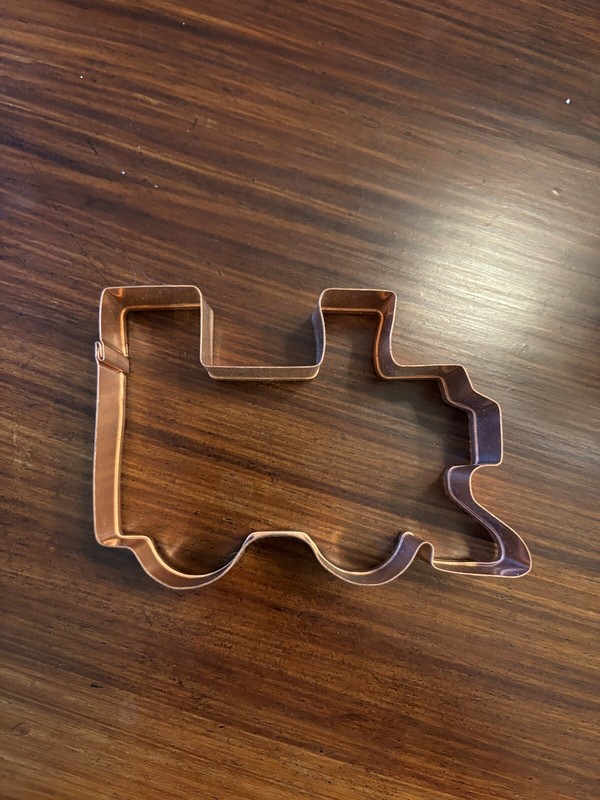 WILLIAMS-SONOMA COPPER CHRISTMAS COOKIE CUTTER –NWT- Train