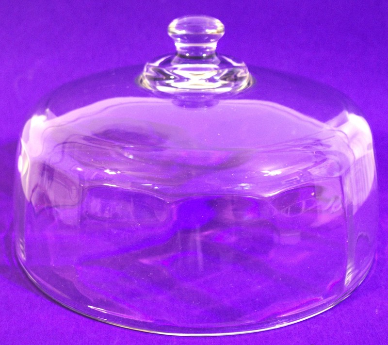 Vintage Clear Glass 11" Pedestal Cake Stand With Dome Lid gallery
