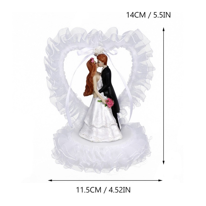 1PC Wedding Layout Prop Cake Dessert Table Decor Heart Shape Bride Groom Craft gallery