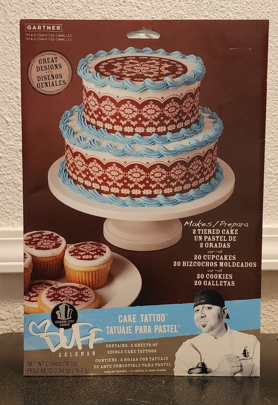 Gartner Studios Duff Goldman Edible Cake Tattoo Art 2011