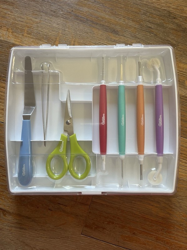 Wilton Deluxe Gum Paste Tool Set 7 pc Open Package Unused & Complete #1907-1011