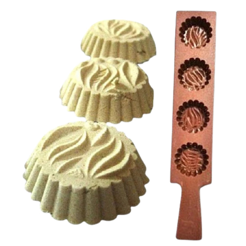 Malaysian Kuih Bangkit Mold Cookie Tapioca Green Bean Kue Satu NP149