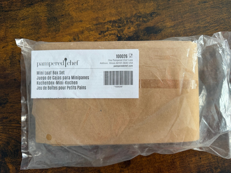 Pampered Chef Mini Loaf Box Set w/ Twine & Tags 6 Boxes 100026 NEW SEALED