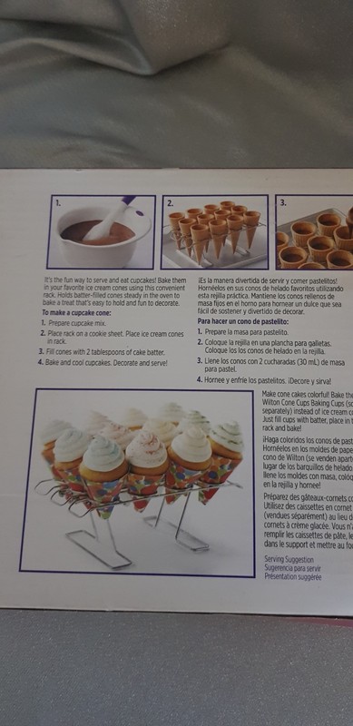Wilton Cake Cone Stand Cupcake Baking Rack Ice Cream Cone Holder gallery