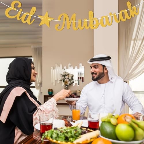 Eid Mubarak Banner - Happy Eid Decor, Ramadan Mubarak Decor, Muslim Islamic gallery