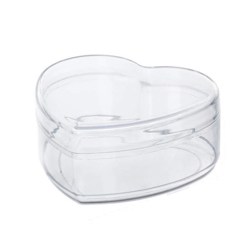 Heart/Round Storage Box Acrylic Containers with Lids for Candy Pills and Jewelry gallery