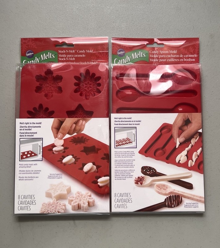 * WILTON Silicone SNOWFLAKE And Spoon Candy Mold Christmas – NWOB
