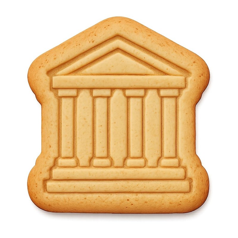 Roman Temple Cookie Cutter & Stamp, Fondant & Clay Cutter – 3.6×4″