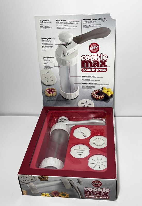 Wilton Cookie Max Cookie Press Max Control Comfort Efficiency Complete & In EUC gallery