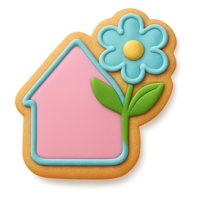 Mid-Century Modern Cookie Cutter & Stamp, Fondant & Clay - 4x3.8 gallery