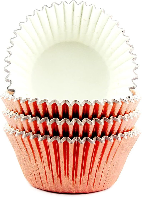 Foil Cupcake Liners Standard Baking Cups 100 Pcs (Rose Gold) gallery