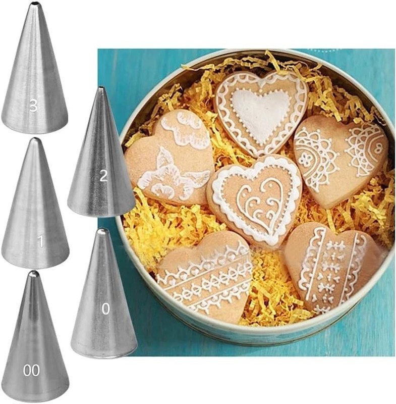 Small Round Piping Tips Set,Icing Piping Nozzles Frosting Tips for Pastry,Wri... gallery