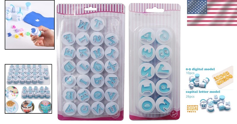 Alphabet Letter Cookie Stamp Set gallery