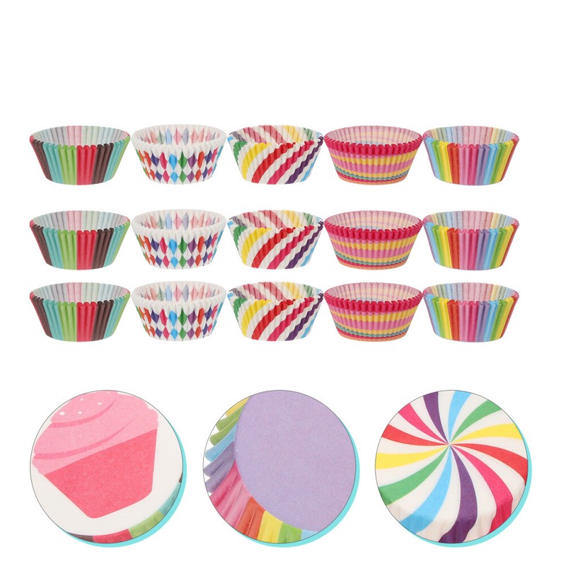 500 Pcs Cake Tray Mini Cakecup Liners Muffin Papers Baking Cups Cupcake Cases gallery
