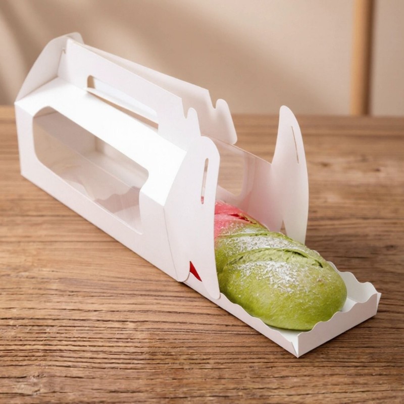 Roll Cake Container Personalized Print Cake Cake Container Sturdy for Party gallery