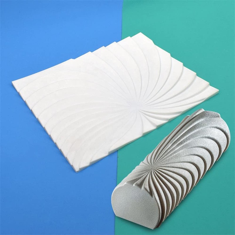 Mousse Silicone Mold Swiss Roll Texture Mat As Photos, Color by Random gallery
