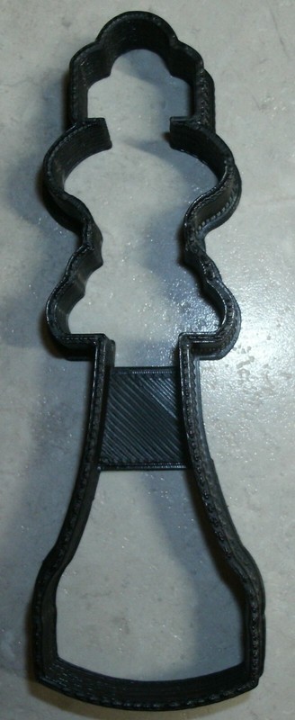 PAWN CHESS BOARD GAME PIECE BLACK WHITE CHECKERBOARD COOKIE CUTTER USA PR2490 gallery