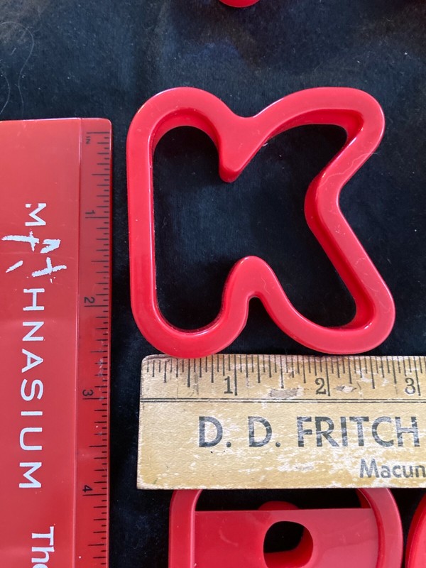 WILTON Red Cookie Cutters Set of 35: Alphabet & Numbers A-Z 0-9 gallery