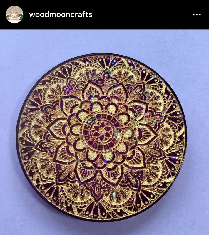 Mandala Sottobicchiere Stampo Per Resina,Argilla,Topper Torta,Chocolate & More gallery