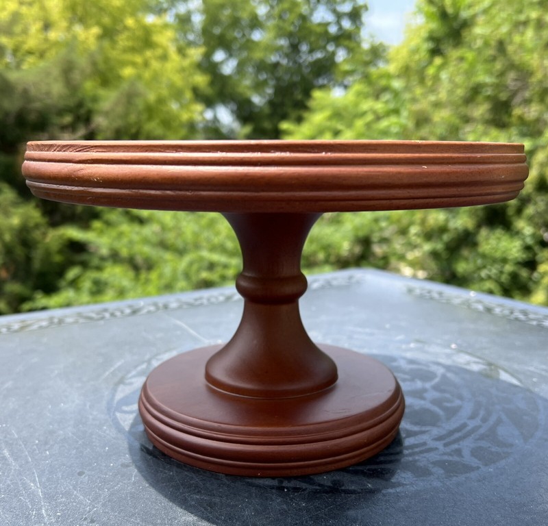 Mahogany Wooden Pedestal Cake Salver Biltmore Inspirations Collection gallery