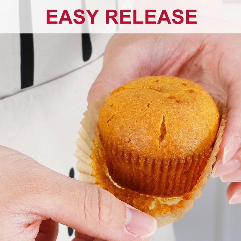 Standard Cupcake Muffin Liners Baking 300 Pcs Odorless Greaseproof Paper Muffin gallery