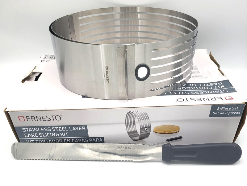 Layer Cake Slicing Kit Stainless Steel 2pc Ernesto gallery