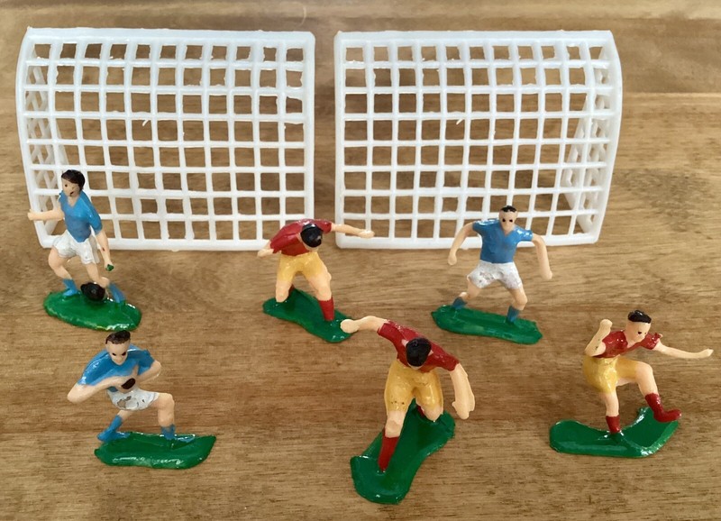 2 VTG Sets of Soccer Team Cake Toppers, 6 Players/2 Goal Nets-Each Set, NEW! gallery